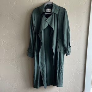 Babaton trench coat , size XS dark green
